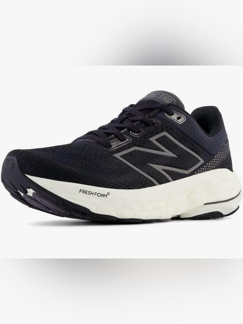 New Balance Women's Fresh Foam X 860 V14 Black and White Running Shoes